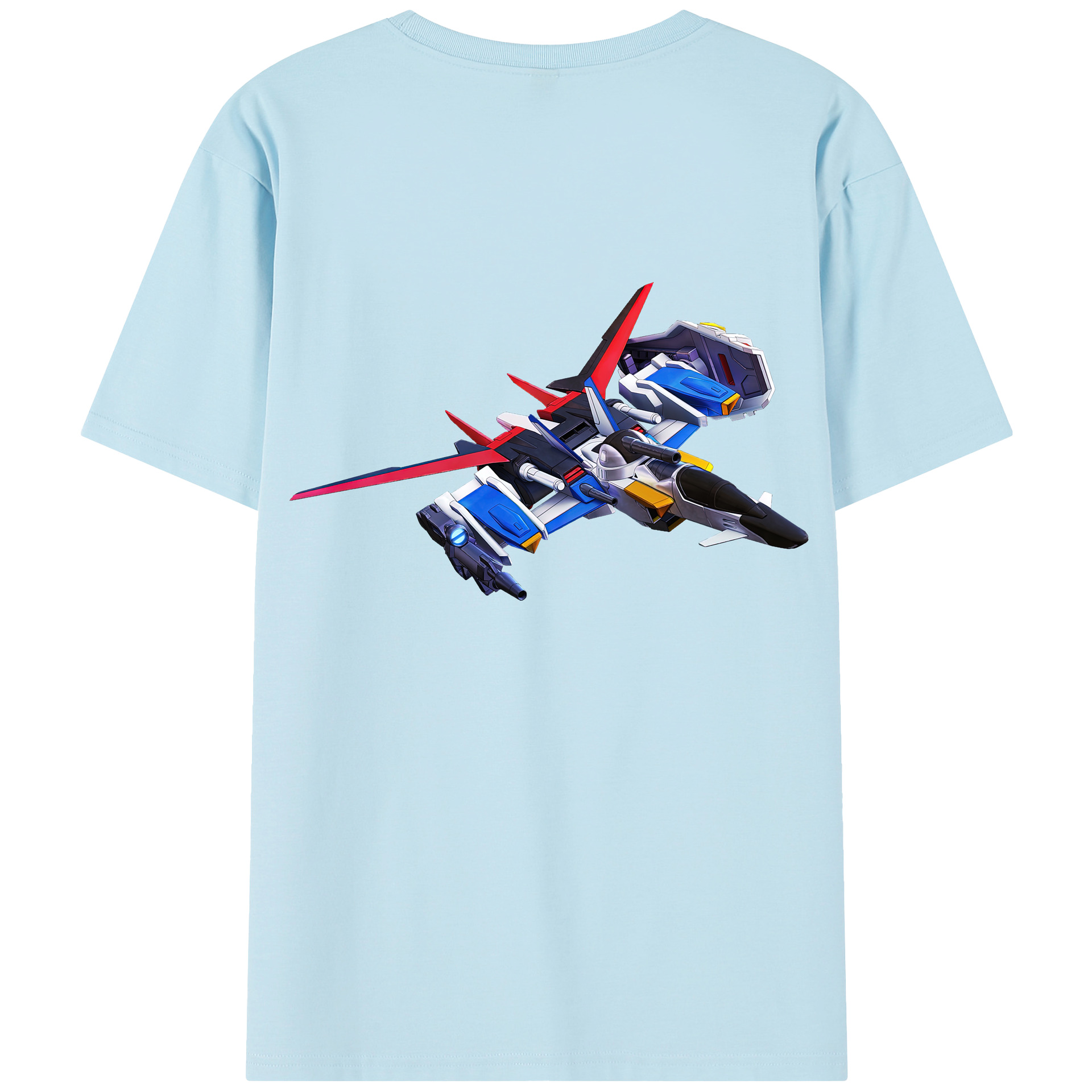 （画像用） 機動戦士ガンダム Mobile Suit Gundam 綿100％半袖Tシャツ（背面プリント）